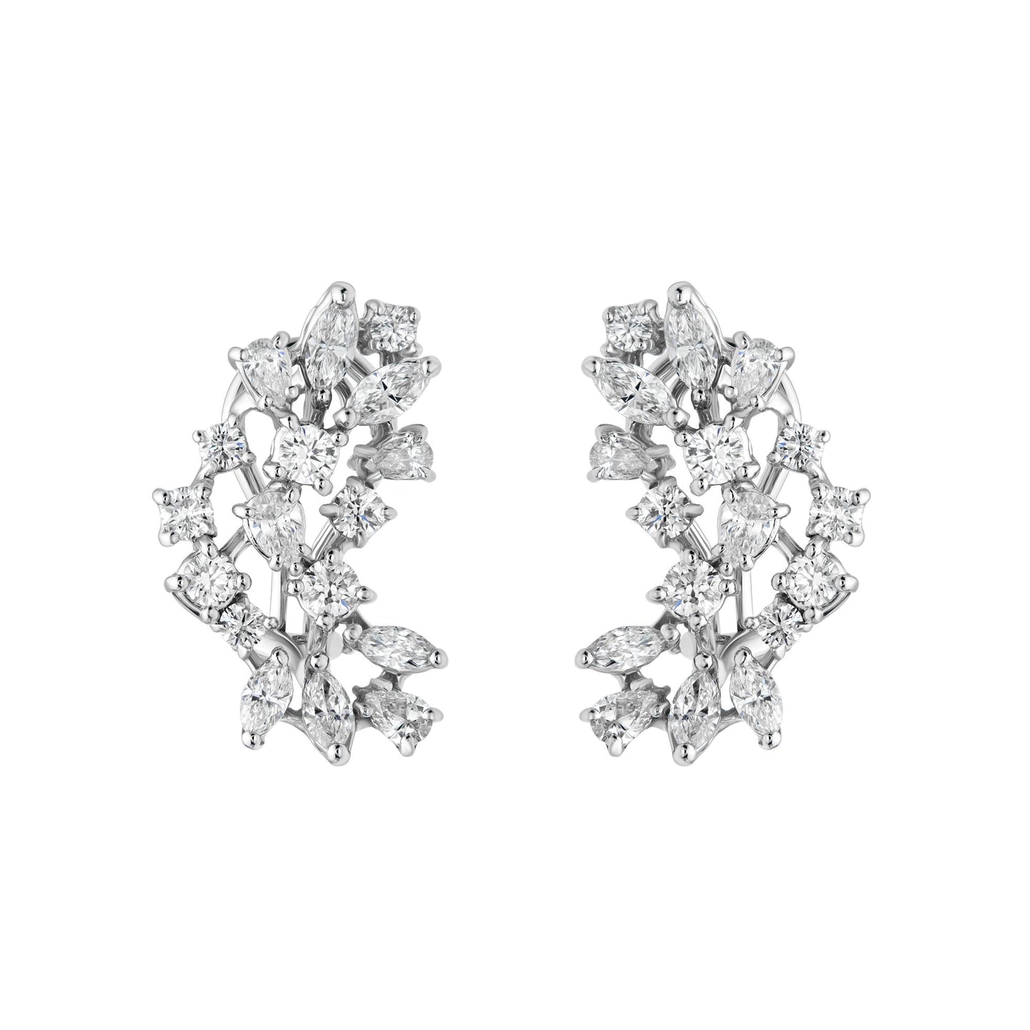 Mixed Shape Grape Cluster Earrings
