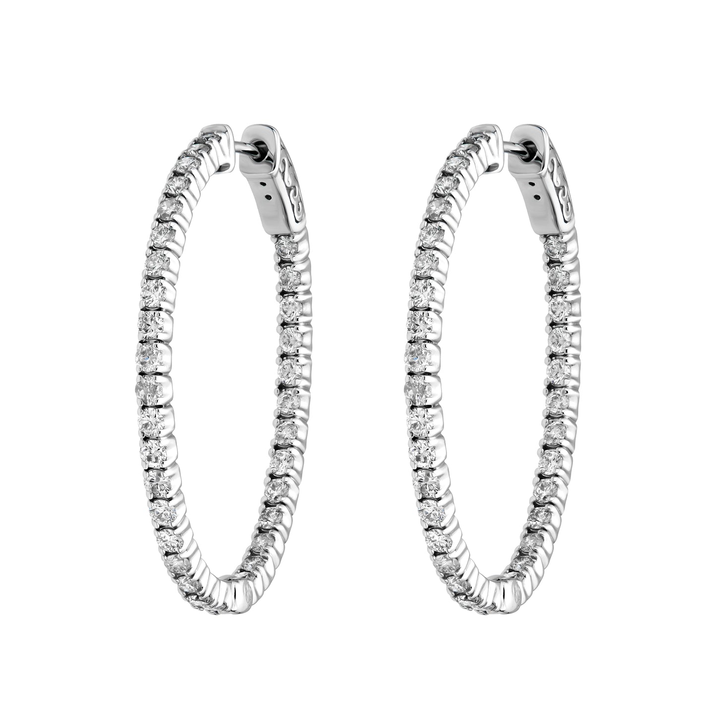 Round Elongated Tulip Hoops