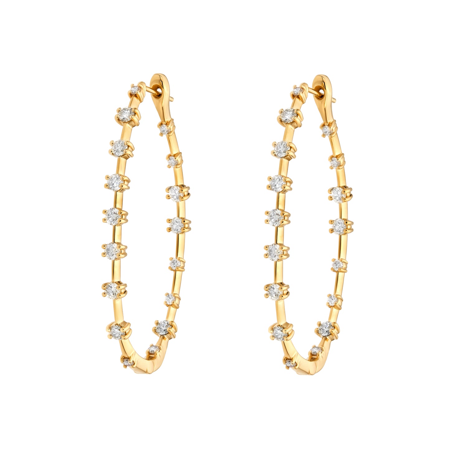 Oval Spaced Hoops