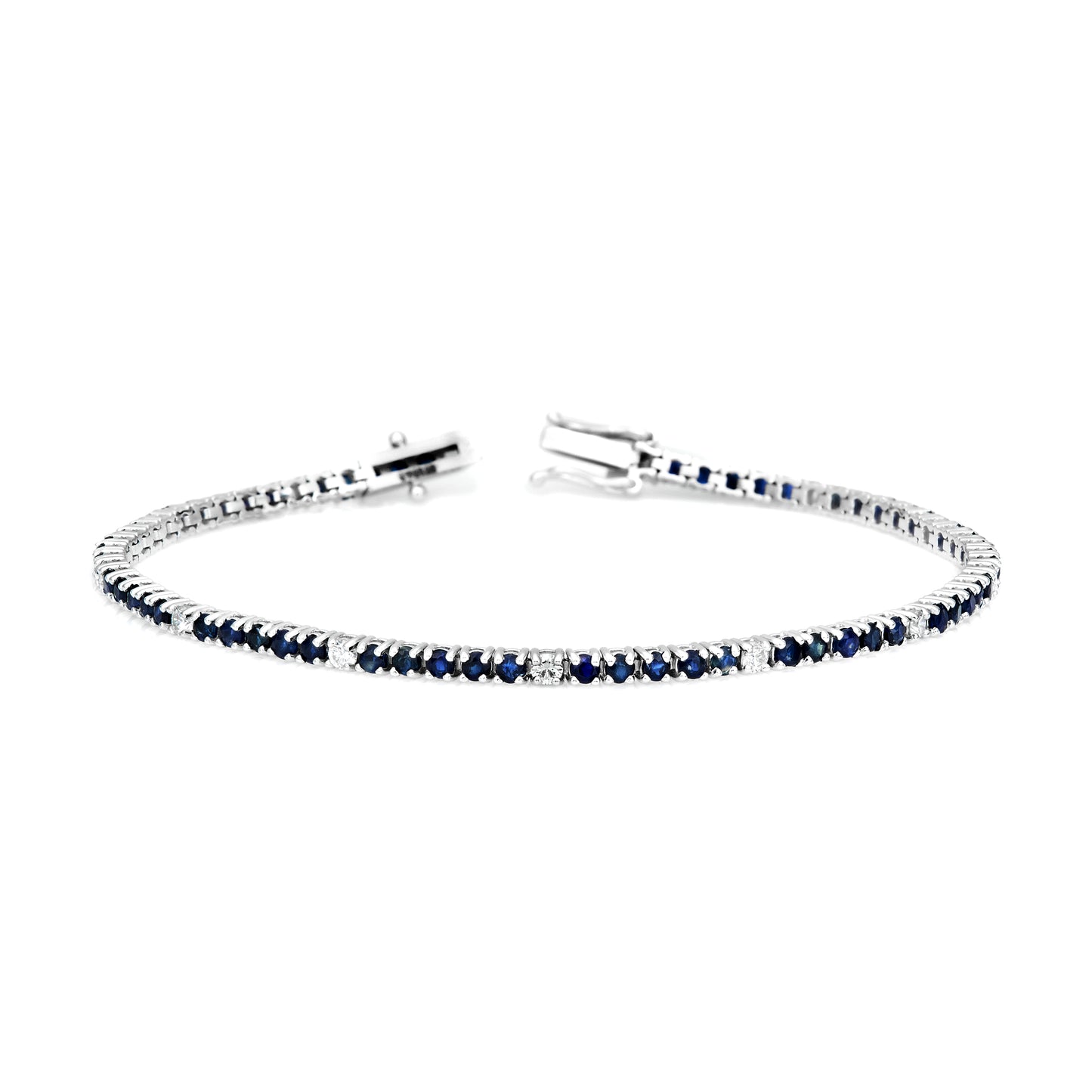 Alternating Diamond & Fancy Color Bracelet