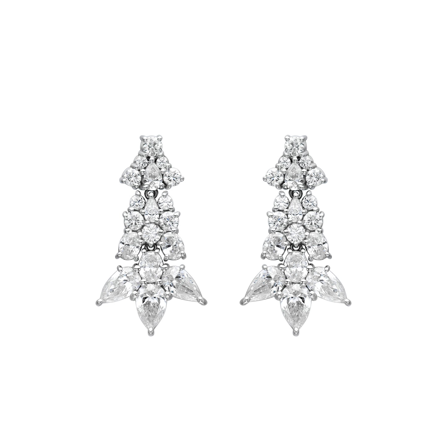 Multi Fancy Shape Drop Earrings