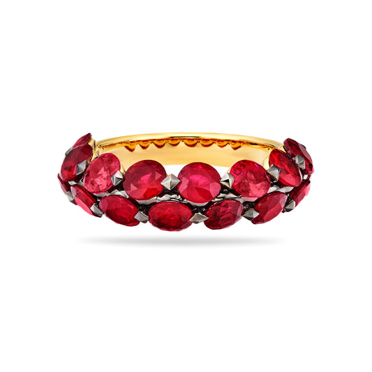 Oval Halfway Sapphire Ring