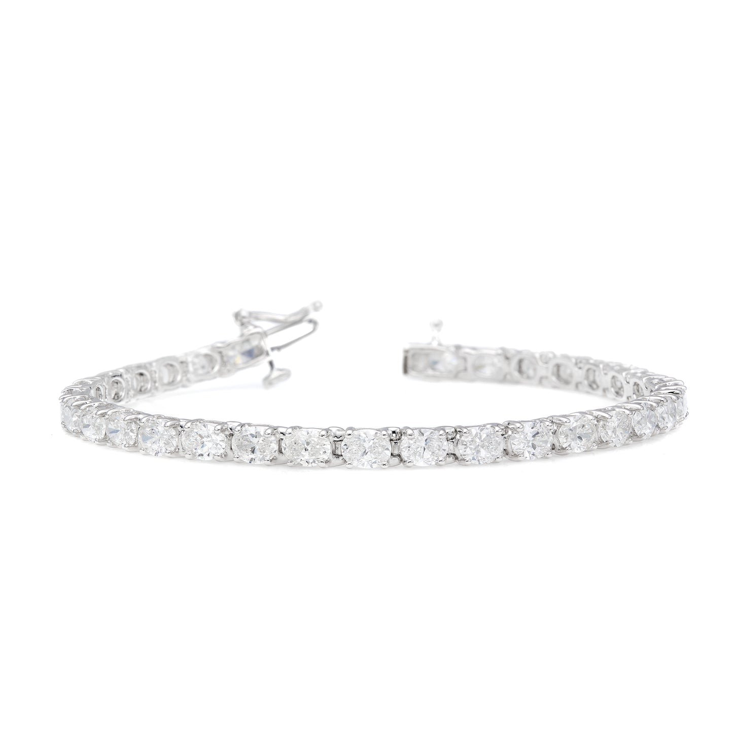 Oval Horizontal Tennis Bracelet