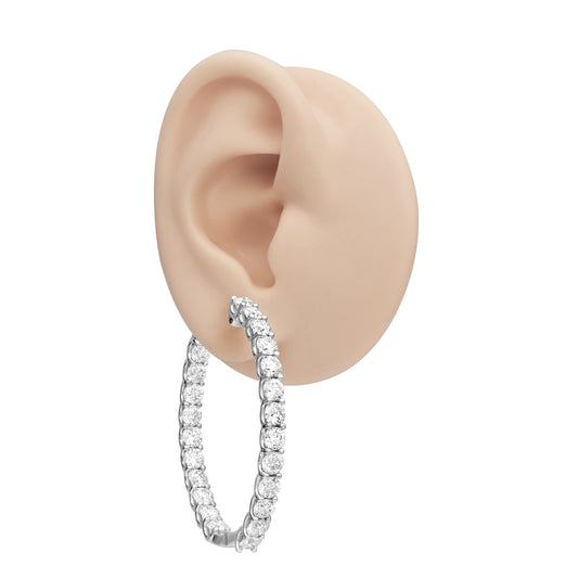 Elongated U Shape Hoops