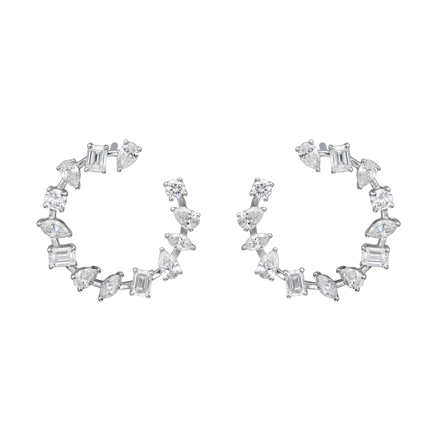 Multi Shape Open Hoops