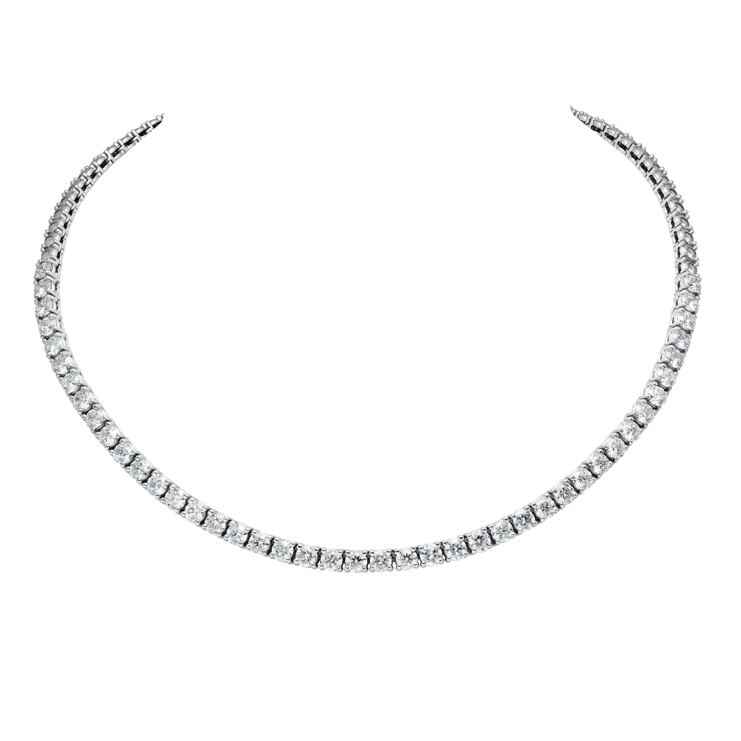 Halfway Illusion Tennis Necklace