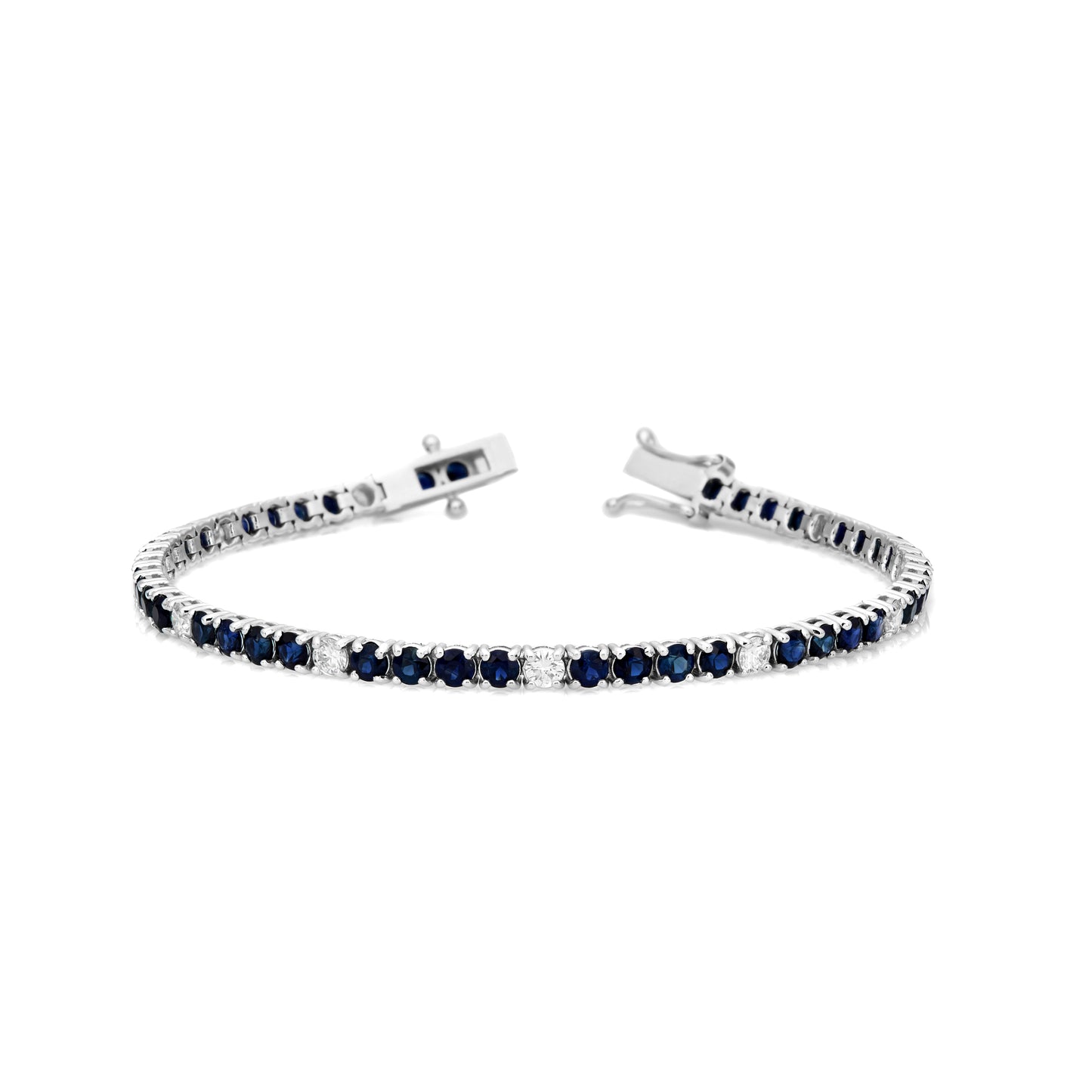 Alternating Diamond & Fancy Color Bracelet