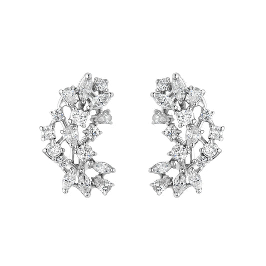 Mixed Shape Grape Cluster Earrings