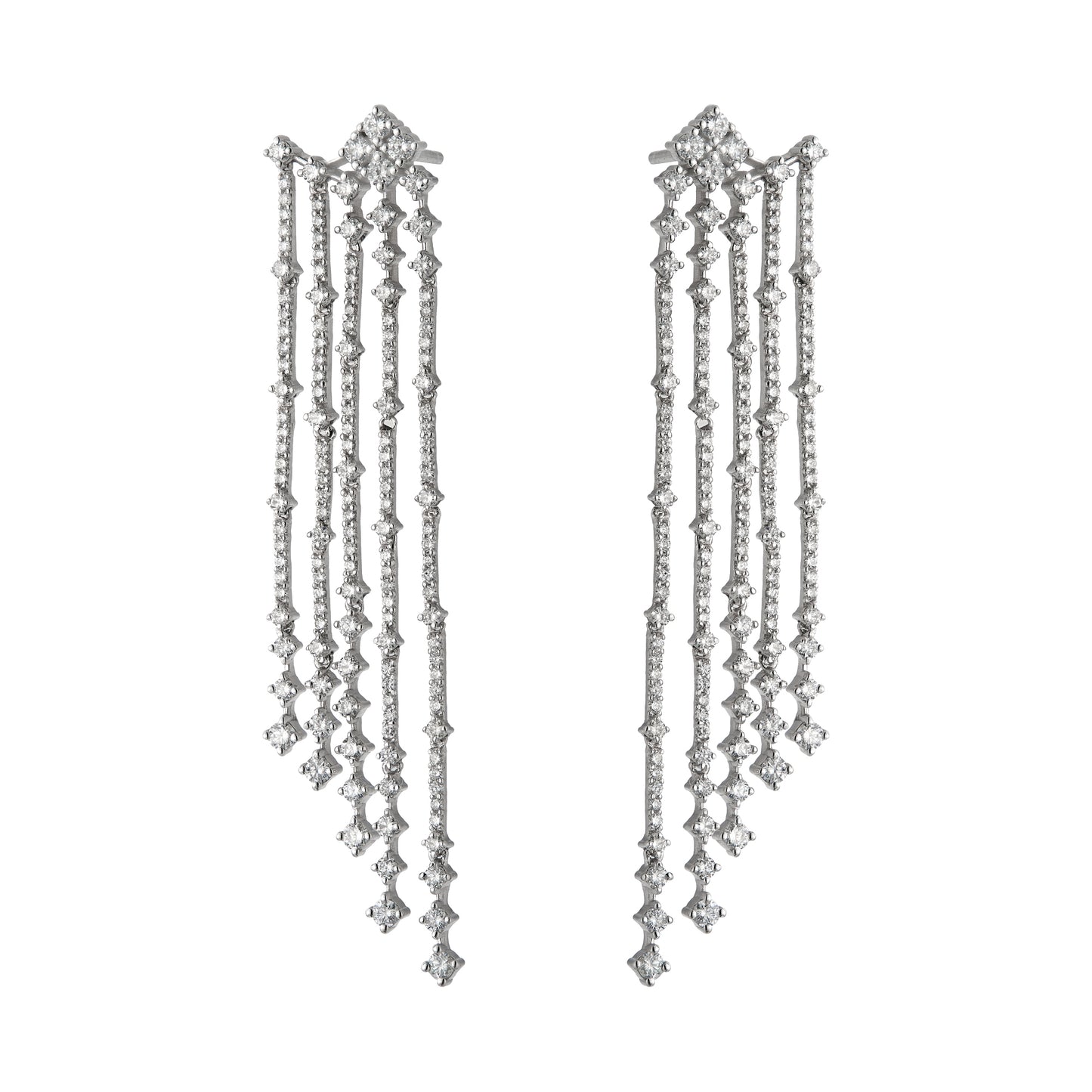 Five Line Drop Dangle Earrings