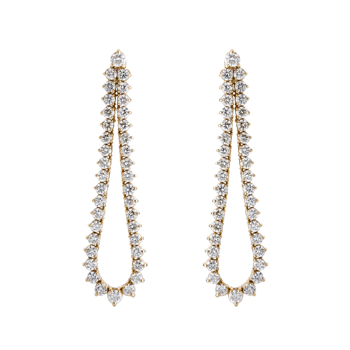 Graduated Flex Teardrop Outline Earring