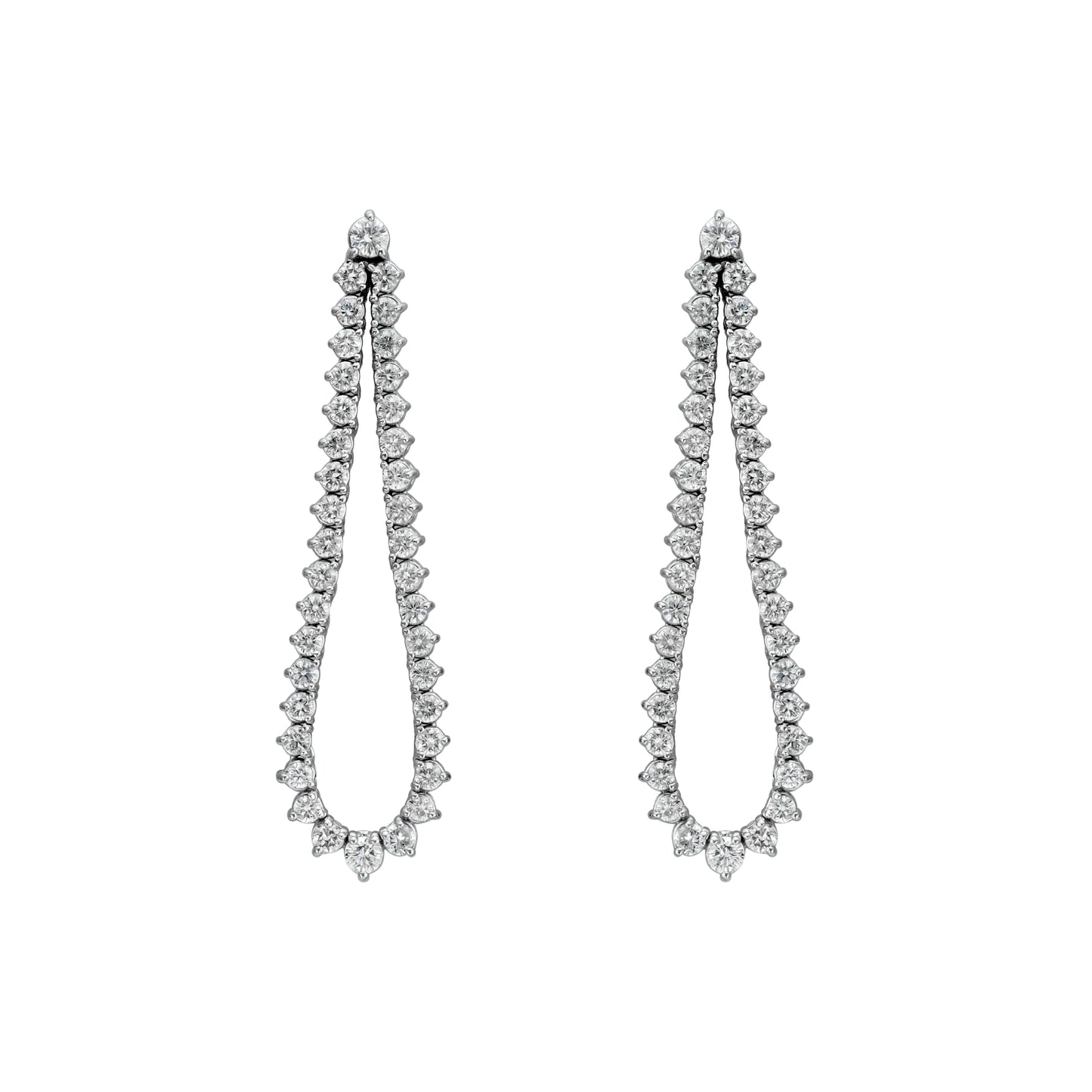 Graduated Flex Teardrop Outline Earring