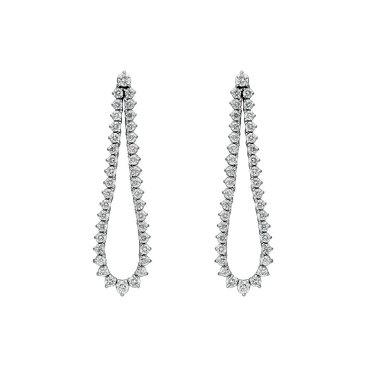 Graduated Flex Teardrop Outline Earring