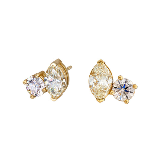 Toi Et Moi Stud Earrings