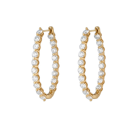 Floating Elongated Hoops