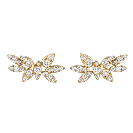 Marquise Illusion Floral Cluster Earrings