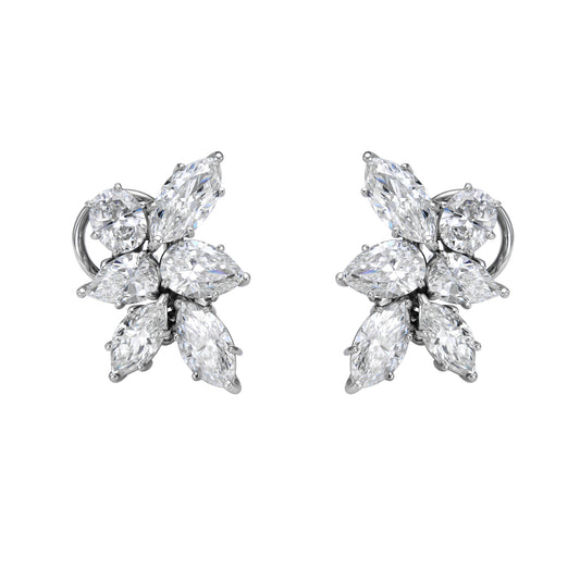 Mixed Shape Cluster Earrings