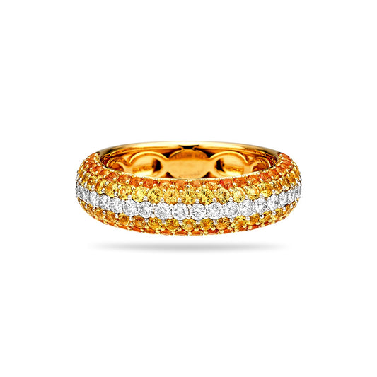 Diamond & Sapphire Gradiant Ring
