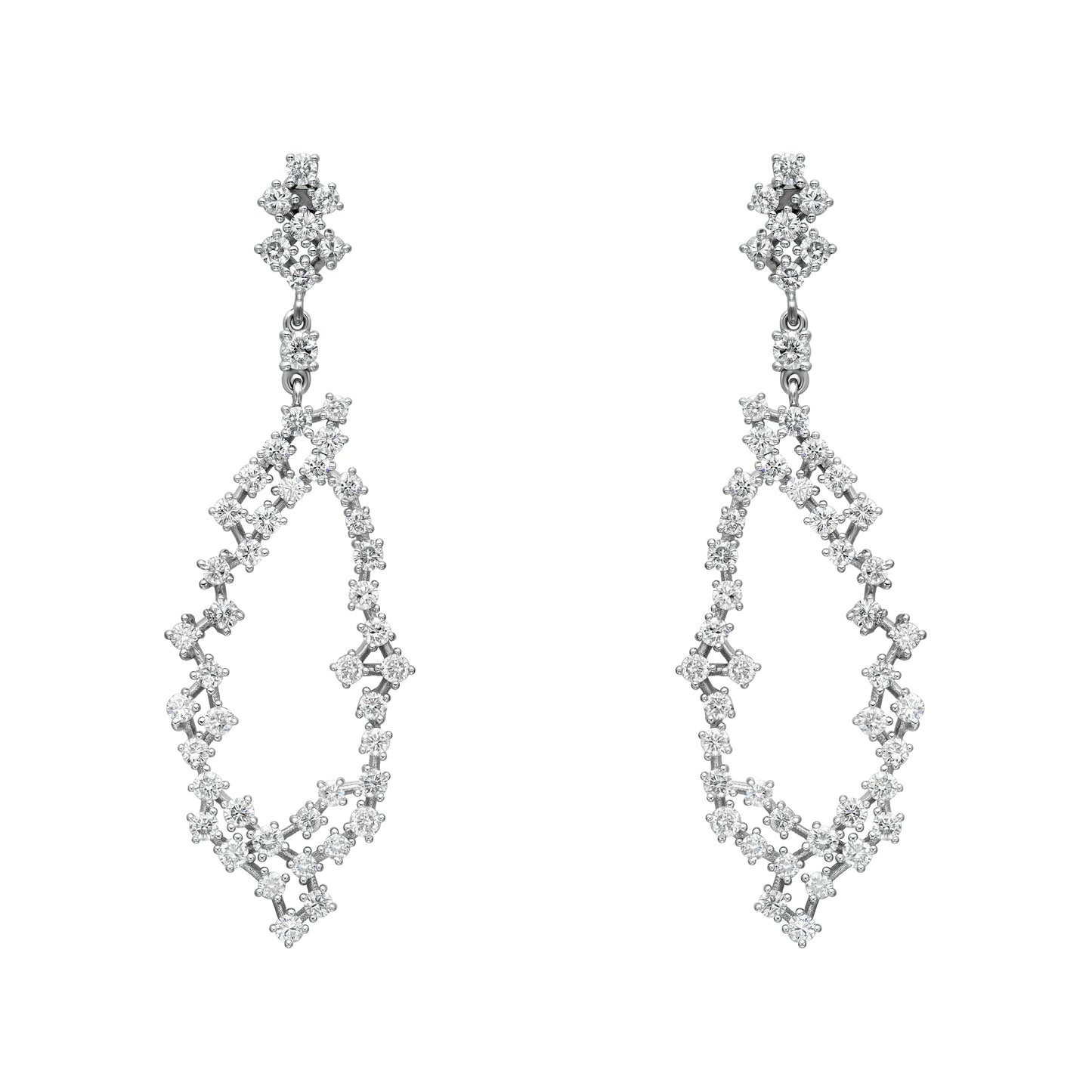 Grape Cluster Drop Earrings