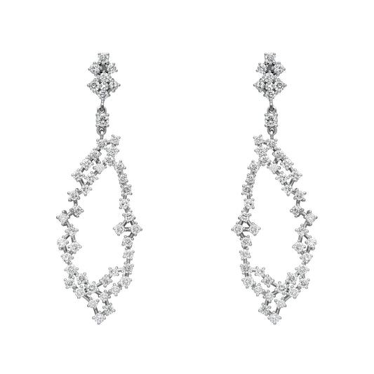 Grape Cluster Drop Earrings