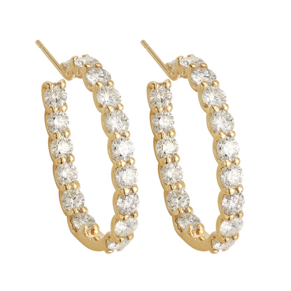 Elongated U Shape Hoops