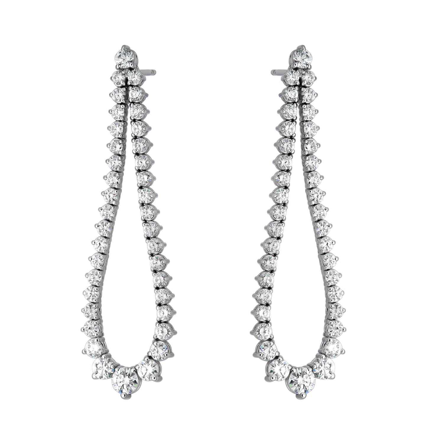 Graduated Flex Teardrop Outline Earring