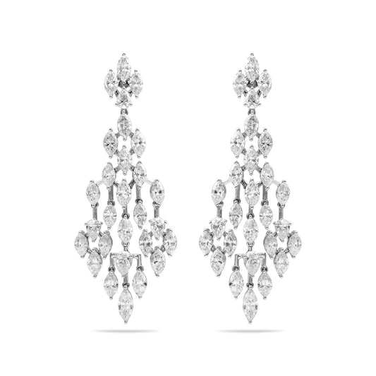 Multi Shape Chandelier Drop Earrings