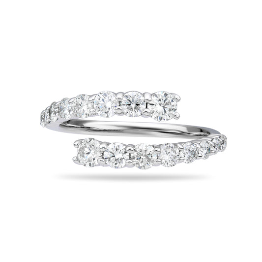 Graduated Round Spiral Ring